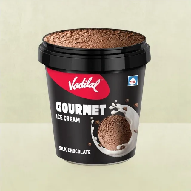 Vadilal Super Premium Silk Chocolate Gourmet Ice Cream, 120 ml Cup