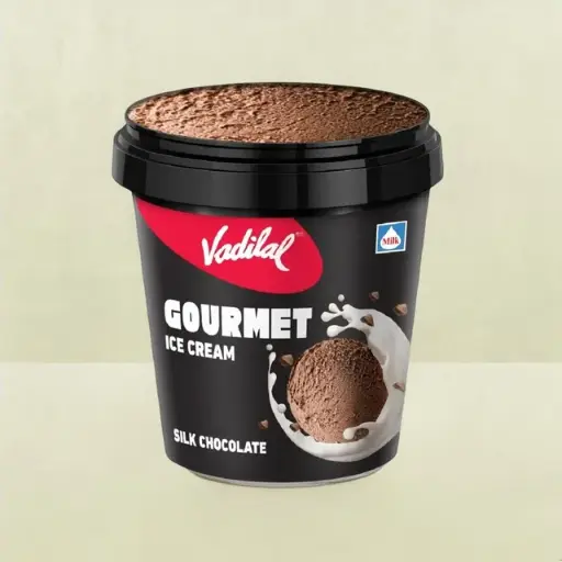 Vadilal Super Premium Silk Chocolate Gourmet Ice Cream, 120 ml Cup